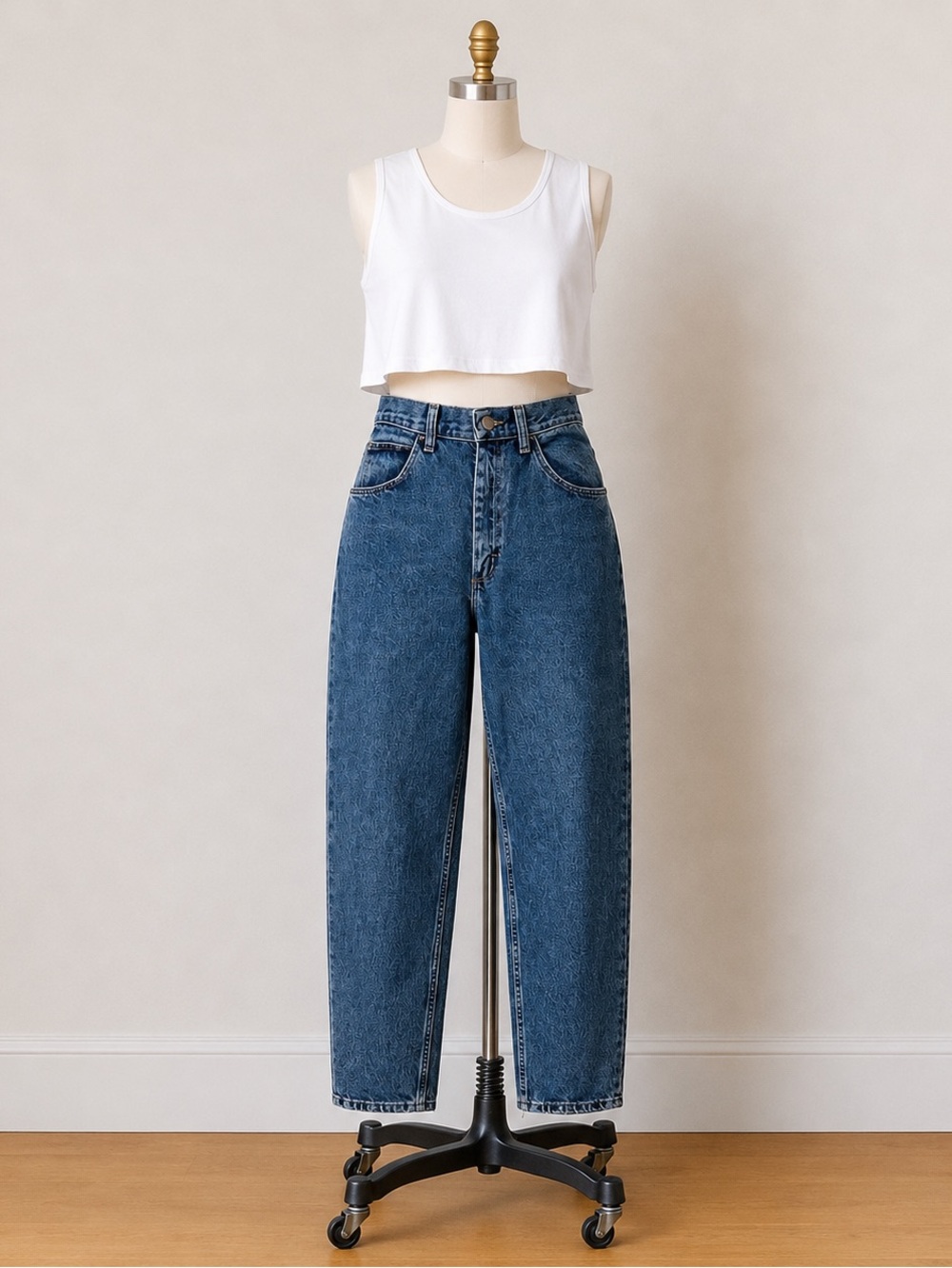 Vintage Gitano Jeans Women's Size 6 High Rise 100% Cotton Mom Jeans 90s Tapered
